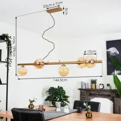 hofstein Suspension Remaisnil Laiton, 6 lumières