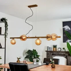 hofstein Suspension Remaisnil Laiton, 6 lumières