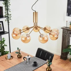 hofstein Suspension Remaisnil Laiton, 9 lumières