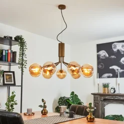 hofstein Suspension Remaisnil Laiton, 9 lumières