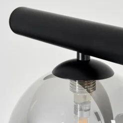 Suspension Verre Fumé-hofstein Suspension Remaisnil Noir, 6 lumières