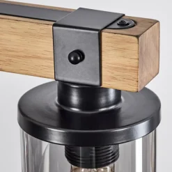 Luminaires Scandinaves-hofstein Suspension Roxa Bois clair, Noir, 4 lumières