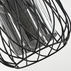 Suspension Verre Fumé-hofstein Suspension Saitoco Noir, 3 lumières