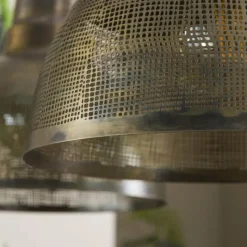 Lampes Industrielles-hofstein Suspension Screen Ancien, Bronze, 2 lumières