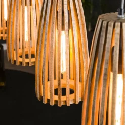 Style Boho-Chic-hofstein Suspension Solca Noir, 4 lumières