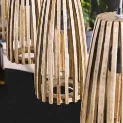 Style Boho-Chic-hofstein Suspension Solca Noir, 4 lumières