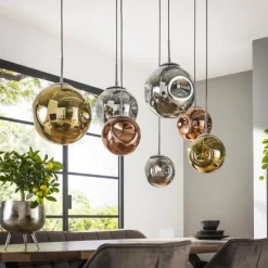 hofstein Suspension Stellar Anthracite, 7 lumières