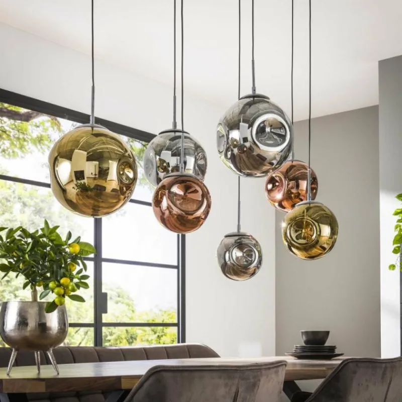 hofstein Suspension Stellar Anthracite, 7 lumières