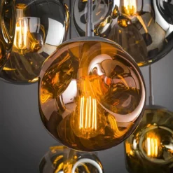 hofstein Suspension Stellar Anthracite, 7 lumières