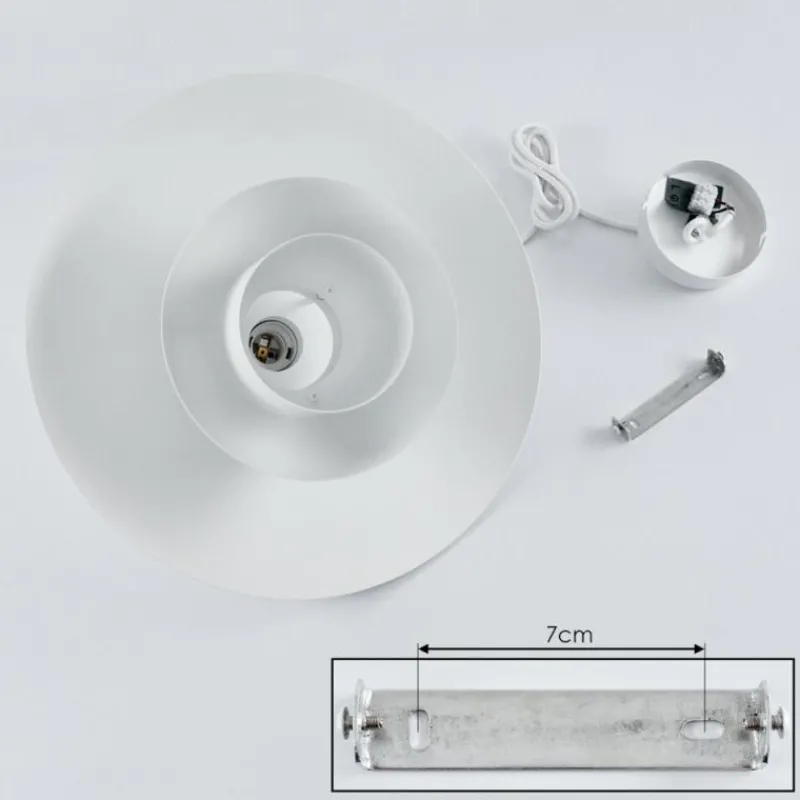 Luminaires Scandinaves-hofstein Suspension Sundet Blanc, 1 lumière