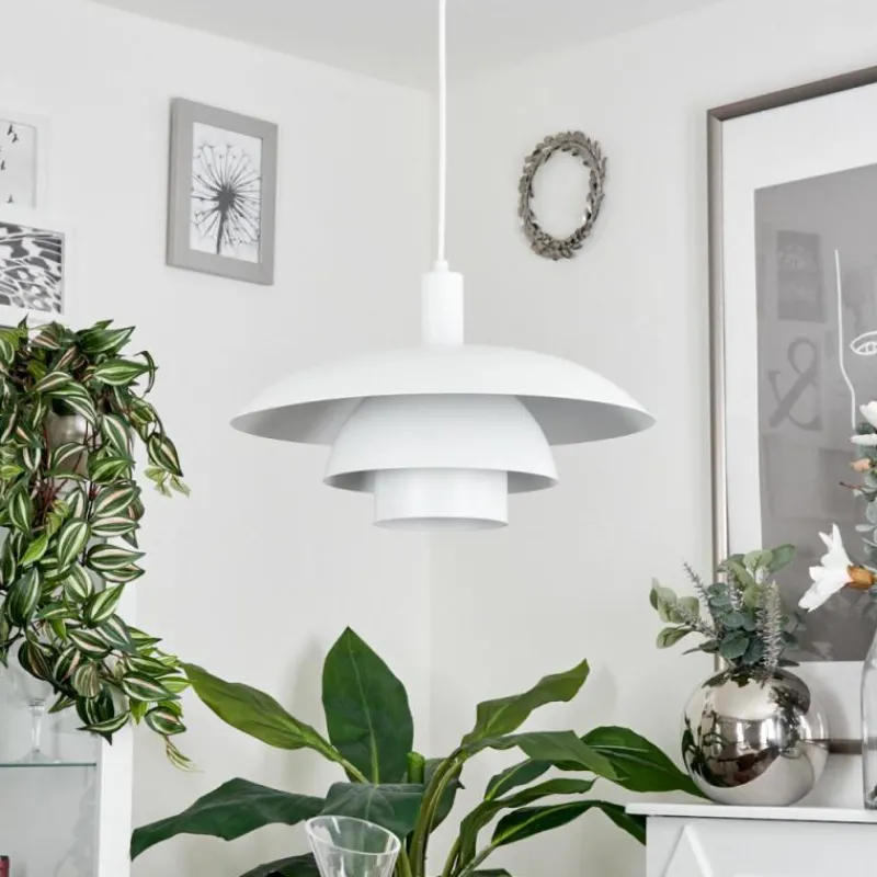 Luminaires Scandinaves-hofstein Suspension Sundet Blanc, 1 lumière