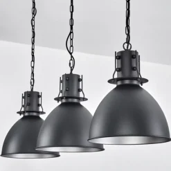 Lampes Industrielles-hofstein Suspension Tallaa Noir, 3 lumières