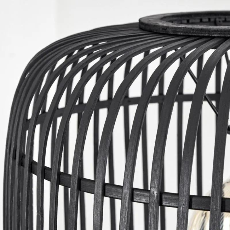 Luminaires Scandinaves-hofstein Suspension Teheran Noir, 1 lumière