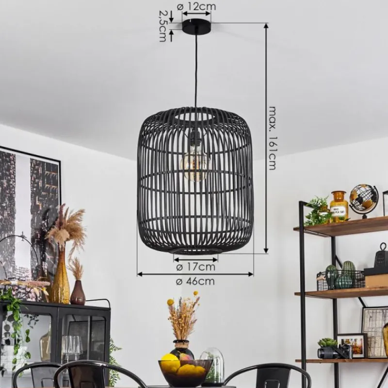 Luminaires Scandinaves-hofstein Suspension Teheran Noir, 1 lumière