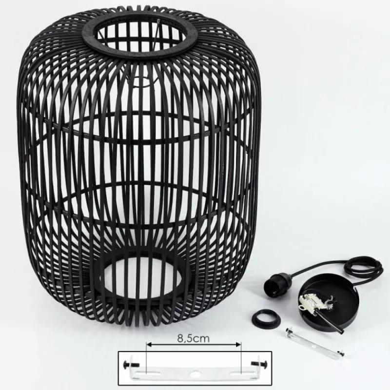 Luminaires Scandinaves-hofstein Suspension Teheran Noir, 1 lumière