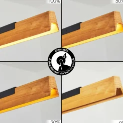 Luminaires Scandinaves-hofstein Suspension Teira LED Écru, Noir, 1 lumière