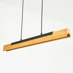 Luminaires Scandinaves-hofstein Suspension Teira LED Écru, Noir, 1 lumière