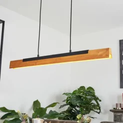 Luminaires Scandinaves-hofstein Suspension Teira LED Écru, Noir, 1 lumière