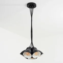 hofstein Suspension Timola Noir, 7 lumières