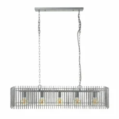 Lampes Industrielles-hofstein Suspension Trax Anthracite, 5 lumières