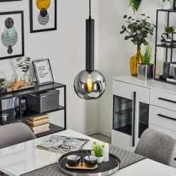 hofstein Suspension Trezeste Noir, 1 lumière