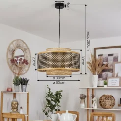 Luminaires Orientaux-hofstein Suspension Tunga Noir, 1 lumière