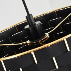 Lampes En Tissu-hofstein Suspension Ubac Noir, 1 lumière