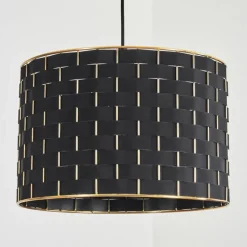 Lampes En Tissu-hofstein Suspension Ubac Noir, 1 lumière