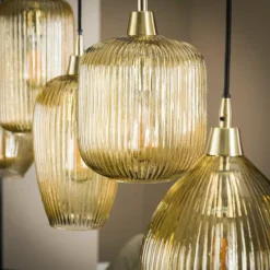 hofstein Suspension Vasco Noir, 5 lumières