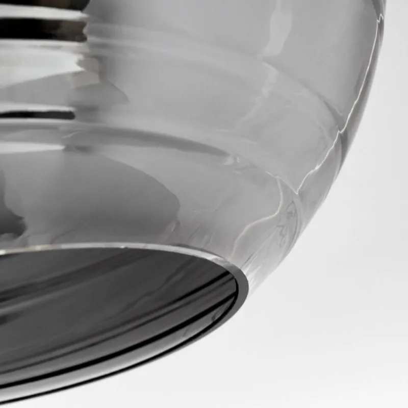 Suspension Verre Fumé-hofstein Suspension Veikkaala Noir, 1 lumière