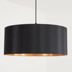 Lampes En Tissu-hofstein Suspension Venthon Noir, 1 lumière