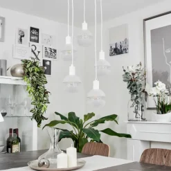 hofstein Suspension Ventosa Blanc, 5 lumières