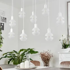 hofstein Suspension Ventosa Blanc, 9 lumières