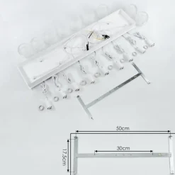 hofstein Suspension Ventosa Blanc, 9 lumières