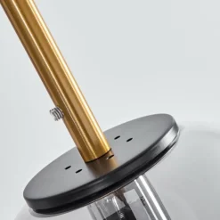 Suspension Verre Fumé-hofstein Suspension Verbania Laiton, Noir, 6 lumières