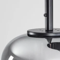 Suspension Verre Fumé-hofstein Suspension Verbania Noir, 5 lumières