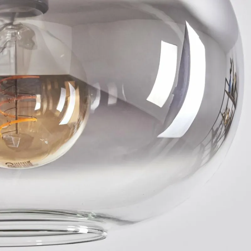 hofstein Suspension - Verre 30 cm Apedo Clair, Fumé, 4 lumières