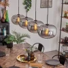 hofstein Suspension - Verre 30 cm Apedo Fumé, 4 lumières