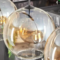 hofstein Suspension - Verre 30 cm Koyotot Ambre, Clair, 3 lumières