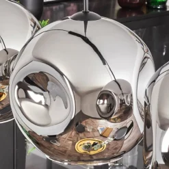 hofstein Suspension - Verre 30 cm Ripoll Chrome, 4 lumières