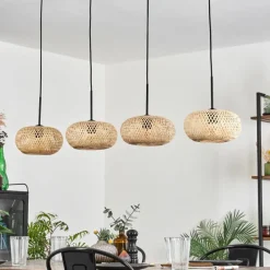 hofstein Suspension - Verre 25 cm Ripoll Écru, 4 lumières