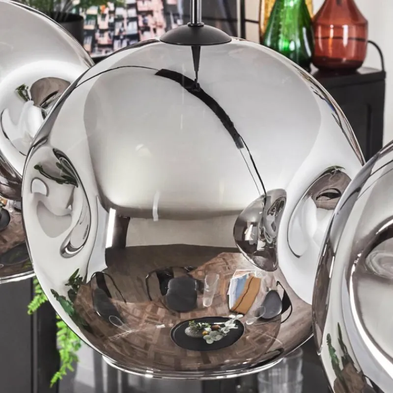 hofstein Suspension - Verre 30 cm Ripoll Fumé, 4 lumières