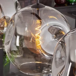 Suspension Verre Fumé-hofstein Suspension - Verre 30 cm Ripoll Clair, Fumé, 4 lumières