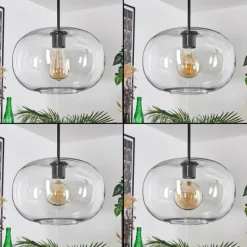 hofstein Suspension - Verre 30 cm Ripoll Clair, 4 lumières