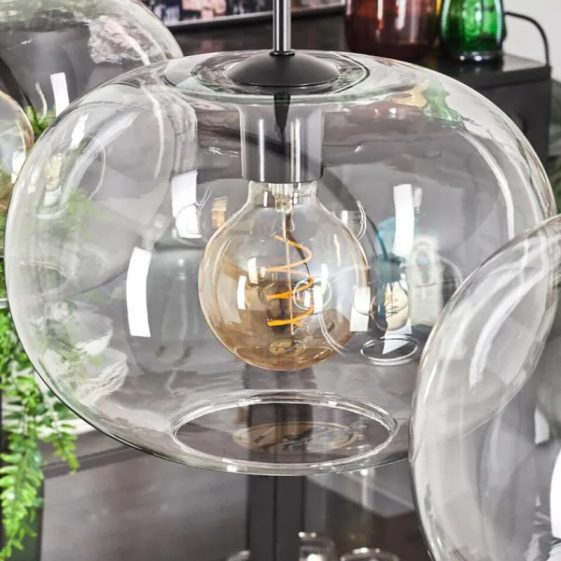 hofstein Suspension - Verre 30 cm Ripoll Clair, 4 lumières