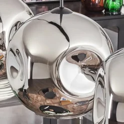 hofstein Suspension - Verre 30 cm Ripoll Chrome, 3 lumières