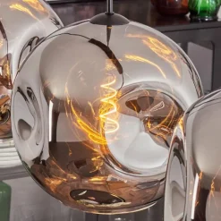 hofstein Suspension - Verre 30 cm Ripoll Chrome, 3 lumières