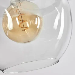 hofstein Suspension - Verre 30 cm Ripoll Clair, 3 lumières