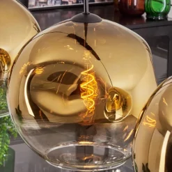 hofstein Suspension - Verre 30 cm Ripoll Or, Clair, 3 lumières