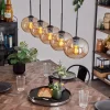 hofstein Suspension - Verre Apedo Ambre, 5 lumières